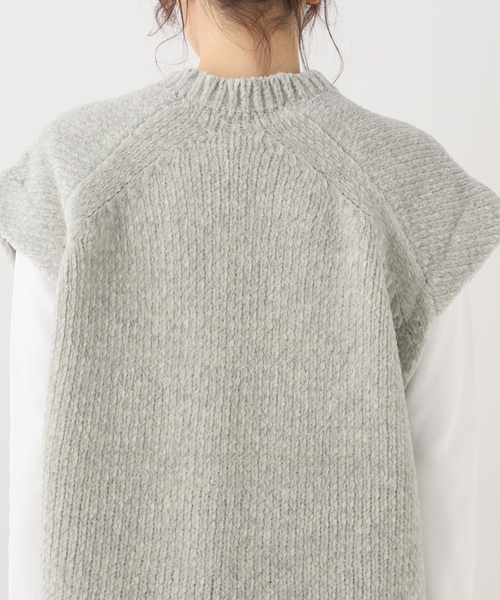 FRAMeWORK（フレームワーク）の「【ATON/エイトン】CREWNECK ベスト（ベスト・レディース・ライトグレー・FREE）」の7枚目の写真