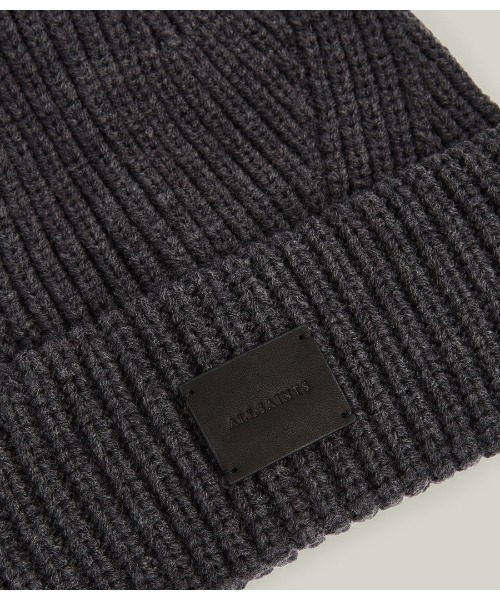 ALLSAINTS(オールセインツ)の「FARREN BEANIE | FARREN ビーニー(ニットキャップ/ビーニー・レディース・チャコールグレー・ONE SIZE)」の4枚目の写真