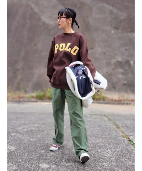 POLO BCS（ポロ ビーシーエス）の「【POLO BCS】ロゴ刺繍スウェット（スウェット・メンズ・ブラック/ブラウン/イエロー・XL/L/M）」の16枚目の写真