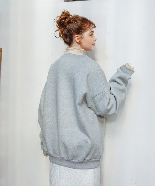 セール】【サイズ展開あり】ハート刺繍トレーナー/スウェット