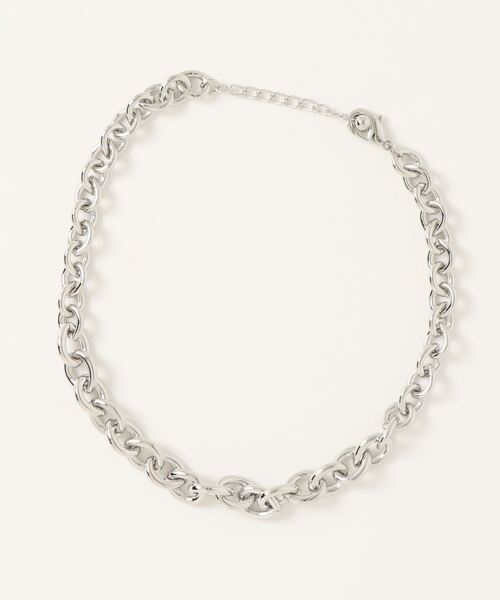 N.（N. Natural Beauty Basic）（エヌエヌナチュラルビューティーベーシック）の「ボリュームチェーンショートネックレス（ネックレス・レディース・シルバー/ゴールド・FREE）」の4枚目の写真