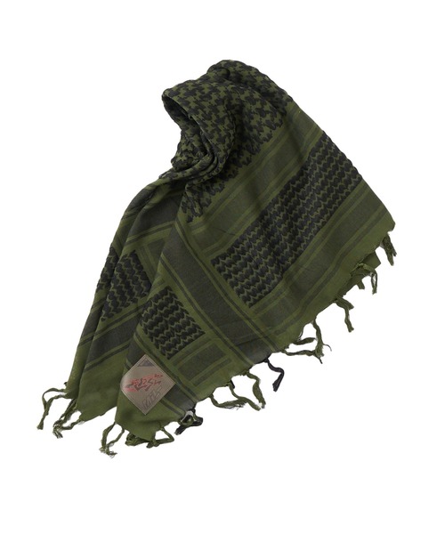 WHO'S WHO gallery（フーズフーギャラリー）の「【KOOKY'N/クーキー】BRONXアフガンストール（ストール/ショール・メンズ・ベージュ/カーキ/ブラック・FREE）」の3枚目の写真