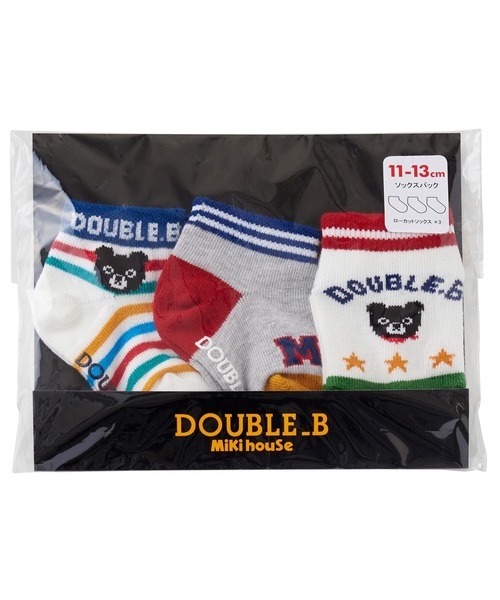 DOUBLE_B(ダブルビー)の「ローカットソックスパック3足セット(11-21cm)(ソックス/靴下・キッズ・マルチ/ホワイト/ブルー/ブラック・15cm/17cm/19cm/11cm/13cm/11-13cm/13-15cm/15-17cm/17-19cm/19-21cm)」の19枚目の写真