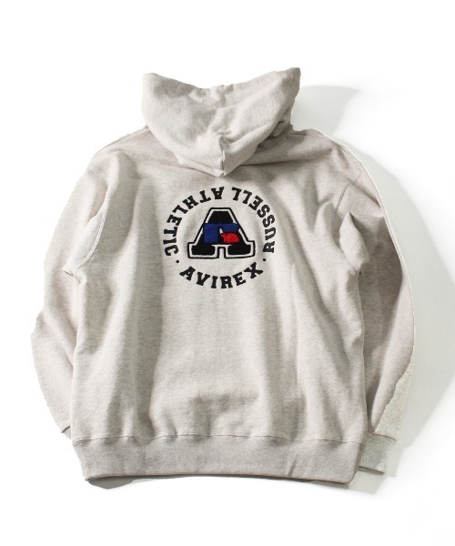Russell Athletic（ラッセルアスレティック）の「【RUSSELL ATHLETIC × AVIREX】Women's PULL-OVER PARKA/ ウィメンズ プルオーバーパーカー（パーカー・レディース・ブルー系その他3/グレー/ブラック・F）」の21枚目の写真