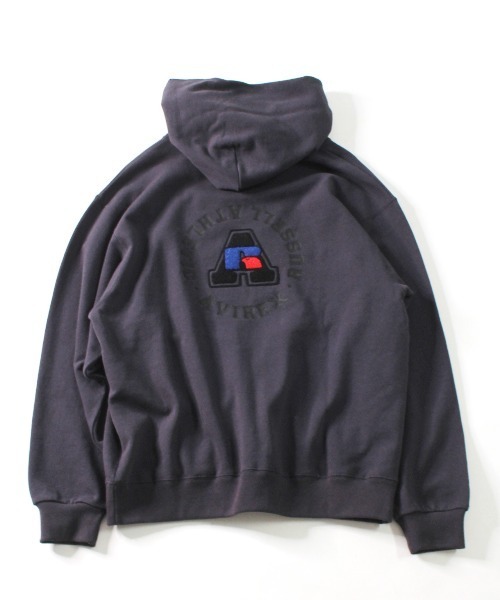 Russell Athletic（ラッセルアスレティック）の「【RUSSELL ATHLETIC × AVIREX】Women's PULL-OVER PARKA/ ウィメンズ プルオーバーパーカー（パーカー・レディース・ブルー系その他3/グレー/ブラック・F）」の7枚目の写真