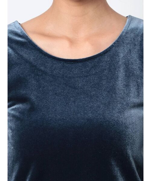 MURUA（ムルーア）の「パワショルベロアトップス（Tシャツ/カットソー・レディース・ブラック/ブルー・FREE）」の4枚目の写真