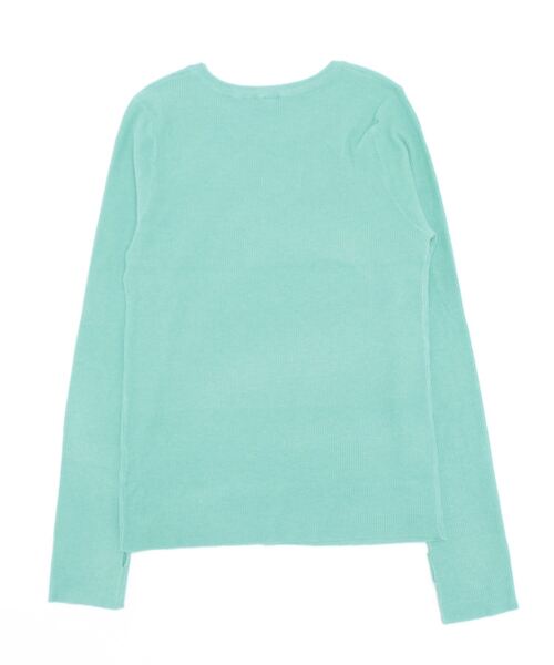 coca(coca)(コカ)の「中肉厚クルーネックリブニット(ニット/セーター・レディース・ベージュ/ライトブルー・S/M/L)」の3枚目の写真
