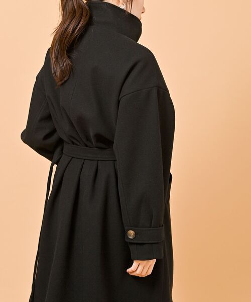 rps（アールピーエス）の「スタンドカラーロングコート（その他アウター・レディース・ブラウン/グレイッシュベージュ/ブラック・M）」の12枚目の写真