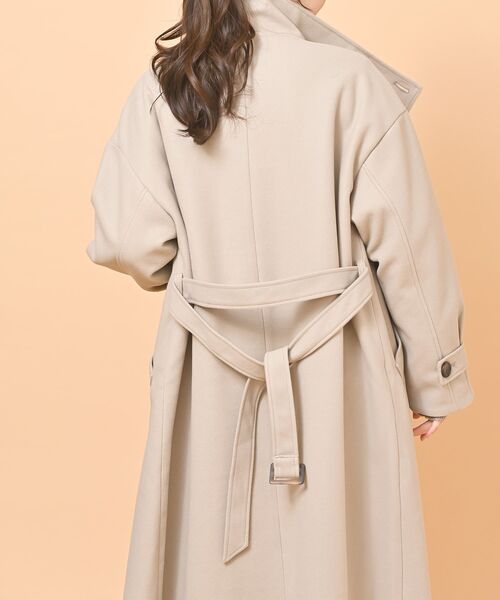 rps（アールピーエス）の「スタンドカラーロングコート（その他アウター・レディース・ブラウン/グレイッシュベージュ/ブラック・M）」の21枚目の写真