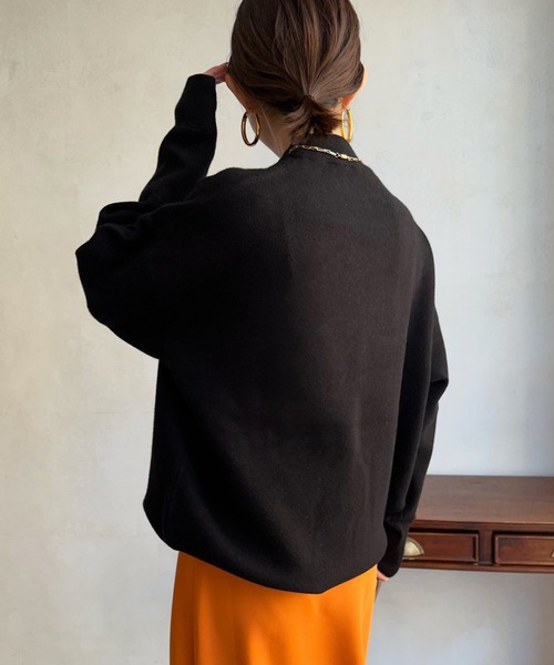 DouDou（ドゥドゥ）の「【WEB限定】UTAHジャガードロゴニット（ニット/セーター・レディース・ブラック/ベージュ/パープル・FREE）」の21枚目の写真