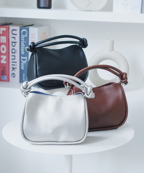 Kastane（カスタネ）の「【新色追加】ワンハンドルミニBAG（ハンドバッグ・レディース・シルバー/ブラック/ブラウン/レッド/アイボリー/サックスブルー・FREE）」の12枚目の写真