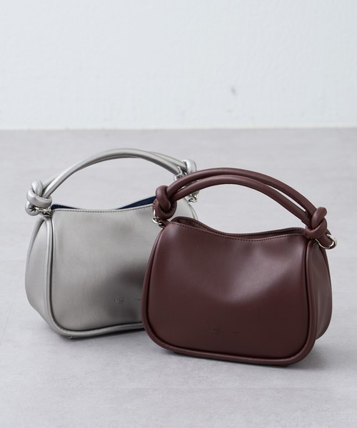 Kastane（カスタネ）の「【新色追加】ワンハンドルミニBAG（ハンドバッグ・レディース・シルバー/ブラック/ブラウン/レッド/アイボリー/サックスブルー・FREE）」の7枚目の写真