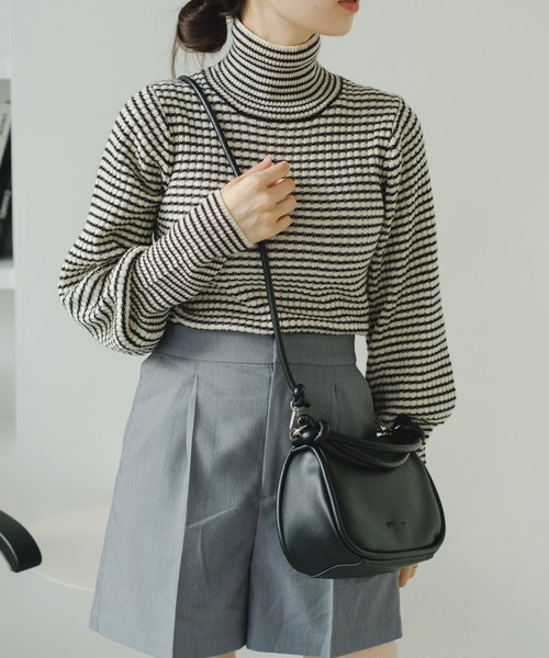 Kastane（カスタネ）の「【新色追加】ワンハンドルミニBAG（ハンドバッグ・レディース・シルバー/ブラック/ブラウン/レッド/アイボリー/サックスブルー・FREE）」の10枚目の写真