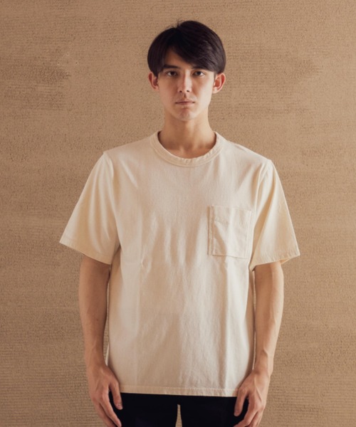 Jackman（ジャックマン）の「Pocket T-Shirt（Tシャツ/カットソー・メンズ・ホワイト/スミクロ/ピンク系その他2/ピンク系その他3/ライトグレー/ダークネイビー/ブラウン系その他2/キナリ・X-LARGE/LARGE/MEDIUM/SMALL）」の3枚目の写真
