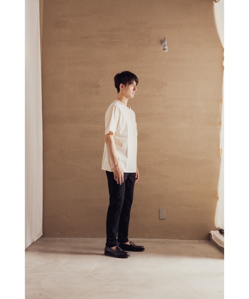 Jackman（ジャックマン）の「Pocket T-Shirt（Tシャツ/カットソー・メンズ・ホワイト/スミクロ/ピンク系その他2/ピンク系その他3/ライトグレー/ダークネイビー/ブラウン系その他2/キナリ・X-LARGE/LARGE/MEDIUM/SMALL）」の12枚目の写真