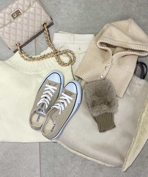 CONVERSE ALL STAR（コンバースオールスター）の「【CONVERSE】CANVAS ALL STAR COLOR OX（スニーカー・レディース・ベージュ/グレー・23.0cm/23.5cm/24.0cm/24.5cm）」の8枚目の写真