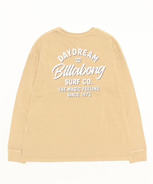 BILLABONG(ビラボン)の「BILLABONG/ビラボン ビッグシルエット/オーバーサイズ/バックプリントロンT/ロングスリーブTEE BD013-050(Tシャツ/カットソー・レディース・イエロー/ホワイト/ブラック・M/L)」の4枚目の写真