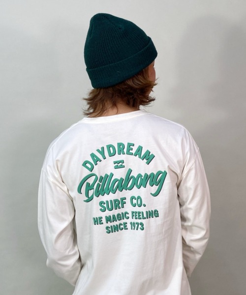 BILLABONG(ビラボン)の「BILLABONG/ビラボン ビッグシルエット/オーバーサイズ/バックプリントロンT/ロングスリーブTEE BD013-050(Tシャツ/カットソー・レディース・イエロー/ホワイト/ブラック・M/L)」の2枚目の写真