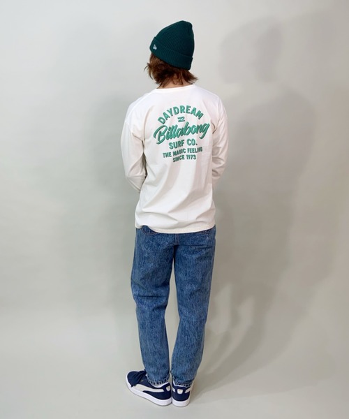 BILLABONG(ビラボン)の「BILLABONG/ビラボン ビッグシルエット/オーバーサイズ/バックプリントロンT/ロングスリーブTEE BD013-050(Tシャツ/カットソー・レディース・イエロー/ホワイト/ブラック・M/L)」の9枚目の写真