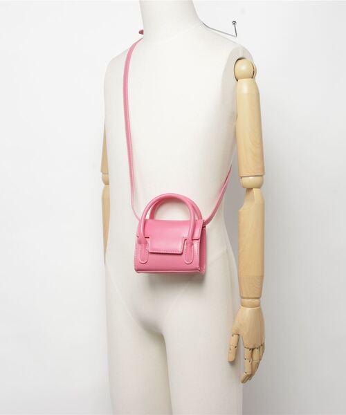 .KOM(ドットコム)の「『.KOM/ドットケーオーエム』2WAYレザーライクミニバッグ【Y】【CN】(ショルダーバッグ・レディース・ホワイト/グリーン/ブラック/ピンク・FREE)」の8枚目の写真