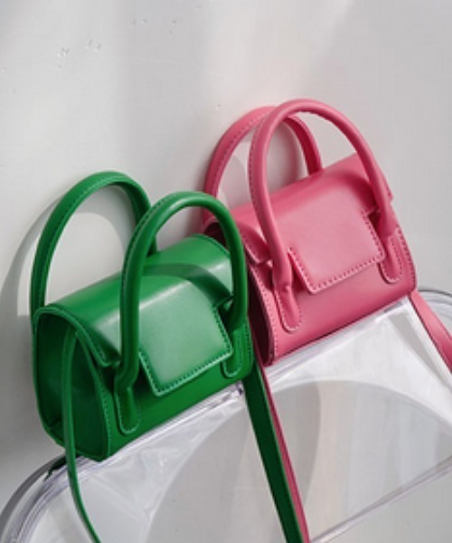 .KOM(ドットコム)の「『.KOM/ドットケーオーエム』2WAYレザーライクミニバッグ【Y】【CN】(ショルダーバッグ・レディース・ホワイト/グリーン/ブラック/ピンク・FREE)」の5枚目の写真