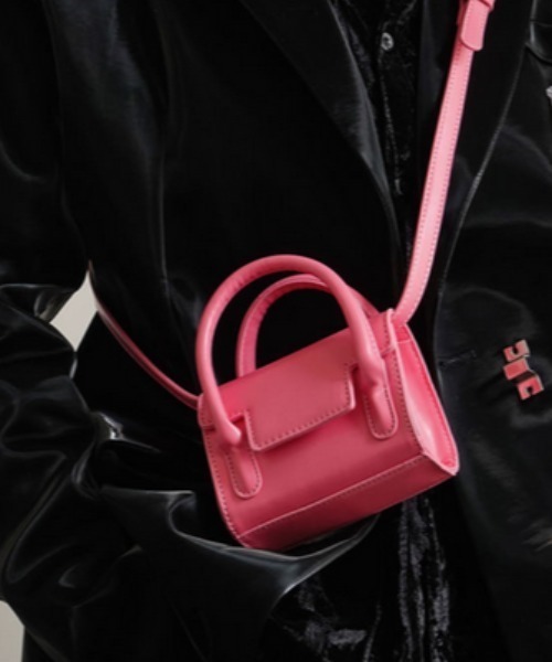 .KOM(ドットコム)の「『.KOM/ドットケーオーエム』2WAYレザーライクミニバッグ【Y】【CN】(ショルダーバッグ・レディース・ホワイト/グリーン/ブラック/ピンク・FREE)」の12枚目の写真