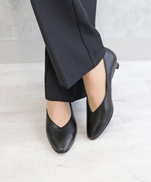 【本革】Vカットパンプス/6252