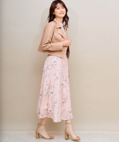 NOELA(ノエラ)の「スプリングライダースジャケット(ライダースジャケット・レディース・ピンク/オフホワイト/ブラック・フリー)」の18枚目の写真