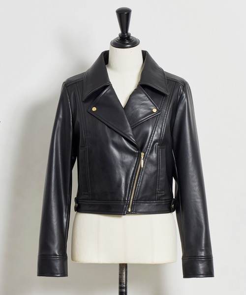 NOELA(ノエラ)の「スプリングライダースジャケット(ライダースジャケット・レディース・ピンク/オフホワイト/ブラック・フリー)」の19枚目の写真