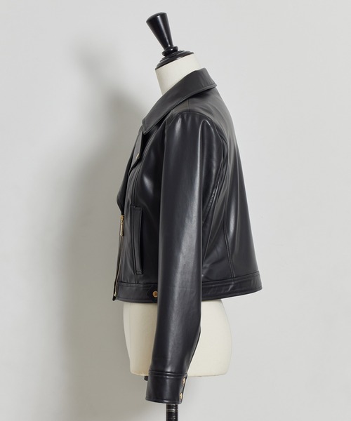 NOELA(ノエラ)の「スプリングライダースジャケット(ライダースジャケット・レディース・ピンク/オフホワイト/ブラック・フリー)」の20枚目の写真