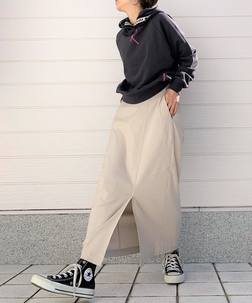 Q（キュー）の「ストレッチタイトスカート（スカート・レディース・ライトグレー/ライトグリーン/ネイビー・MEDIUM）」の14枚目の写真