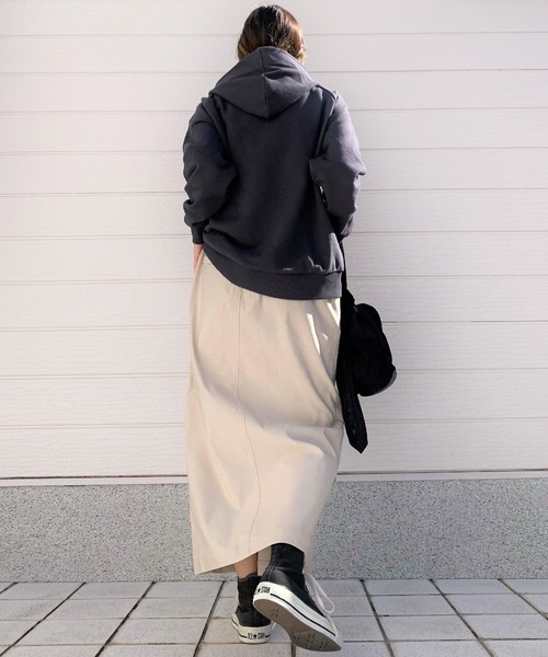 Q（キュー）の「ストレッチタイトスカート（スカート・レディース・ライトグレー/ライトグリーン/ネイビー・MEDIUM）」の15枚目の写真