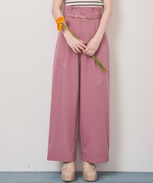 カラーワイドパンツ