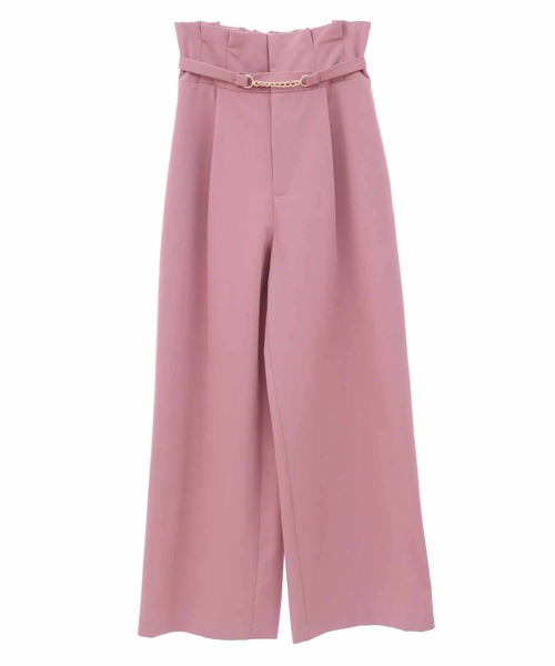 31 Sons de mode（トランテアン　ソン　ドゥ　モード）の「カラーワイドパンツ（その他パンツ・レディース・ピンク/グリーン/ネイビー・36/38）」の16枚目の写真