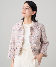 ANAYI | スラブミックスツイードステンカラー ジャケット(その他アウター)