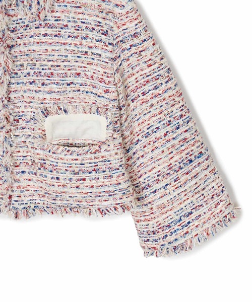 ANAYI（アナイ）の「【セットアップ対応商品】スラブミックスツイードステンカラー ジャケット（その他アウター・レディース・ホワイト系その他・38/36）」の8枚目の写真