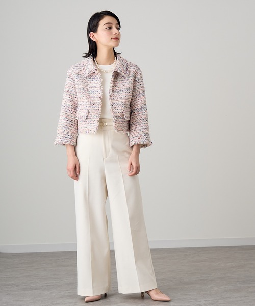 ANAYI（アナイ）の「【セットアップ対応商品】スラブミックスツイードステンカラー ジャケット（その他アウター・レディース・ホワイト系その他・38/36）」の17枚目の写真