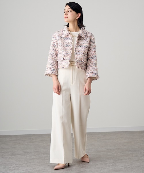 ANAYI（アナイ）の「【セットアップ対応商品】スラブミックスツイードステンカラー ジャケット（その他アウター・レディース・ホワイト系その他・38/36）」の21枚目の写真