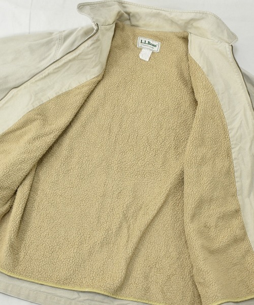 L.L.Bean(エルエルビーン)の「【ヴィンテージ古着】90's L.L.Bean / エルエルビーン 裏ボア フルジップ ダックジャケット(デニムジャケット・メンズ・ベージュ・X-LARGE)」の11枚目の写真