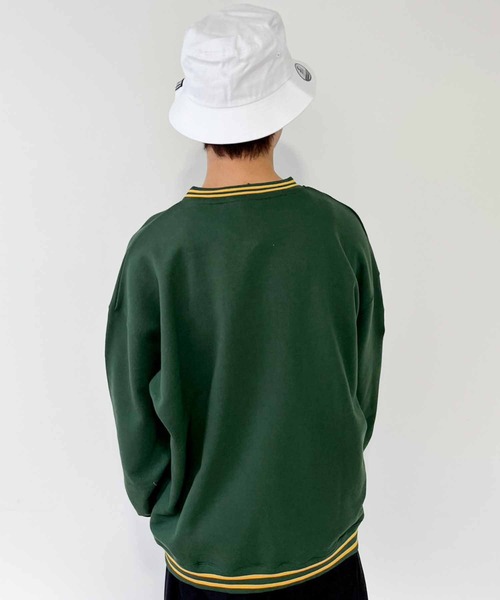 STARTER（スターター）の「JE-STARTER.オーバルロゴスウェット（スウェット・メンズ・ブラック/グリーン/ホワイト・M/L）」の18枚目の写真