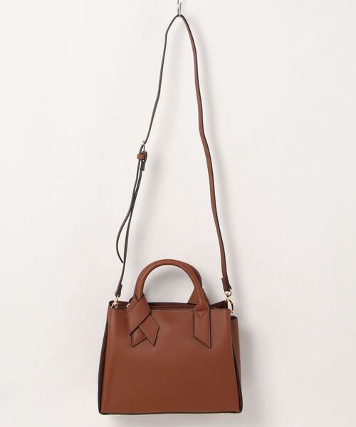 maison vert（メゾンヴェール）の「【maison vert/メゾンヴェール】リボンアオリ2WAYバッグ/#MV-1（ハンドバッグ・レディース・ブラック/ベージュ/ブラウン・FREE）」の2枚目の写真