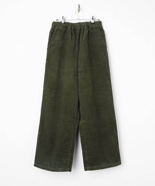SETTO(セット)の「8W PANTS:ワイドストレートパンツ(その他パンツ・レディース・グリーン・M)」の1枚目の写真