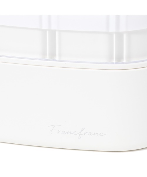 Francfranc（フランフラン）の「ジュエル ランチボックス ラウンド ホワイト（お弁当箱・レディース・ホワイト・FREE）」の4枚目の写真