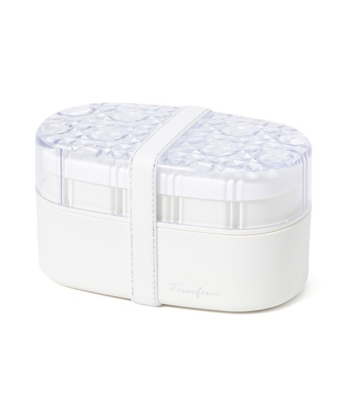 Francfranc（フランフラン）の「ジュエル ランチボックス ラウンド ホワイト（お弁当箱・レディース・ホワイト・FREE）」の13枚目の写真