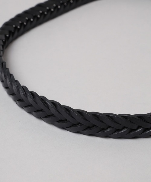 HARE（ハレ）の「レザーメッシュベルト(HARE)（ベルト・メンズ・ブラック/ブラウン・FREE）」の3枚目の写真