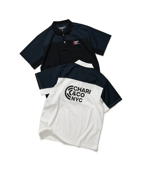 CHARI&CO（チャリアンドコー）の「PHYSICAL LOGO MOTO COOL POLO ポロシャツ（ポロシャツ・メンズ・ホワイト/ブラック・MEDIUM/LARGE/X-LARGE/SMALL）」の10枚目の写真
