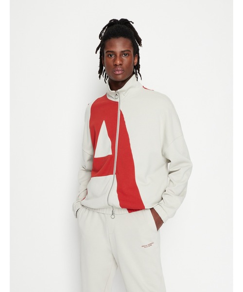【A|X アルマーニ エクスチェンジ】ビッグAXロゴ　ジップアップスウェット ARMANI EXCHANGE（アルマーニエクスチェンジ）の「【A|X