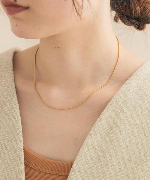 SMELLY(スメリー)の「316Lスネークチェーンネックレス(ネックレス・レディース・ゴールド/シルバー・-)」の2枚目の写真