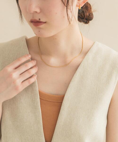 SMELLY(スメリー)の「316Lスネークチェーンネックレス(ネックレス・レディース・ゴールド/シルバー・-)」の5枚目の写真