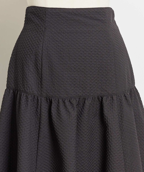 NOELA(ノエラ)の「エンボススカート(スカート・レディース・ブラック/ベージュ/オフホワイト・フリー)」の15枚目の写真